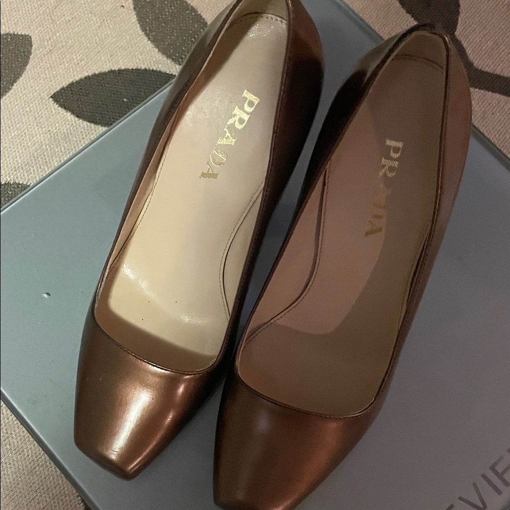 Prada Women's Elegant Brown Heels